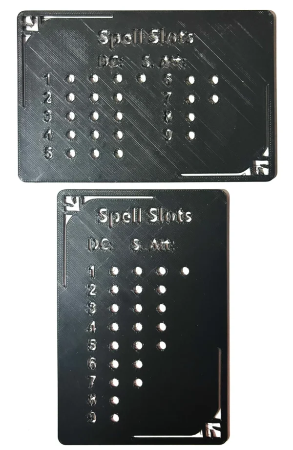 Spell Slot Tracker Stencil for 5th Edition Dungeons and Dragons!