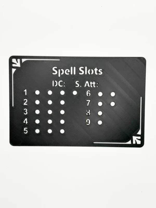 Spell Slot Tracker Stencil for 5th Edition Dungeons and Dragons!
