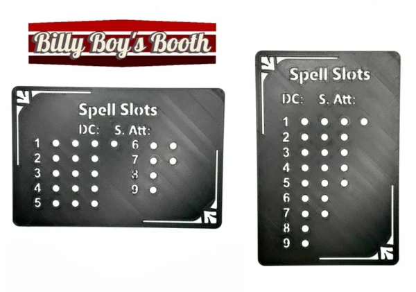 Spell Slot Tracker Stencil for 5th Edition Dungeons and Dragons!