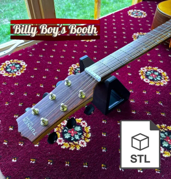 Guitar Neck Rest STL File for FDM 3D Printers!